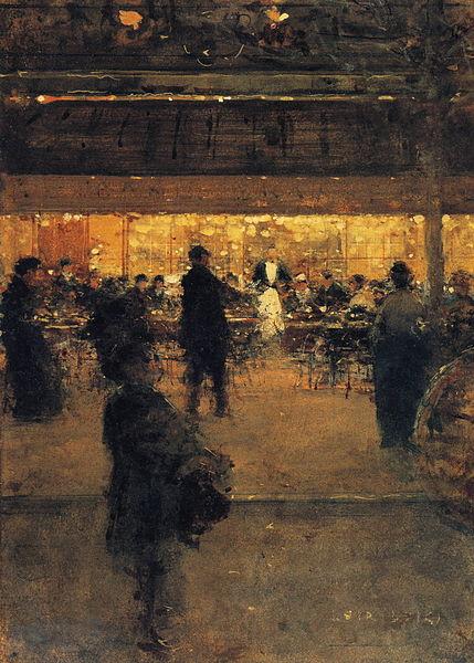 Marianne Loir The Night Cafe Norge oil painting art